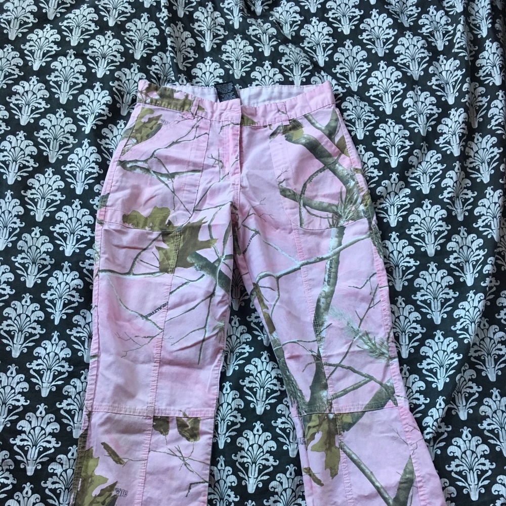 Pink camouflage pants